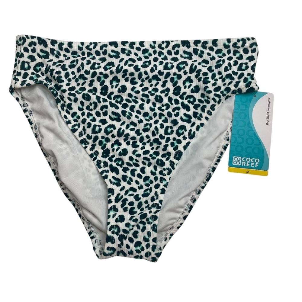 Coco Reef Summer Cheetah Jasper High Esteem Bikini Bottoms Medium New